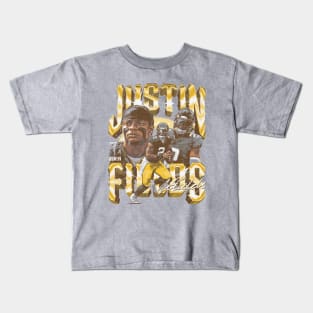 Justin Fields Pittsburgh Vintage Kids T-Shirt